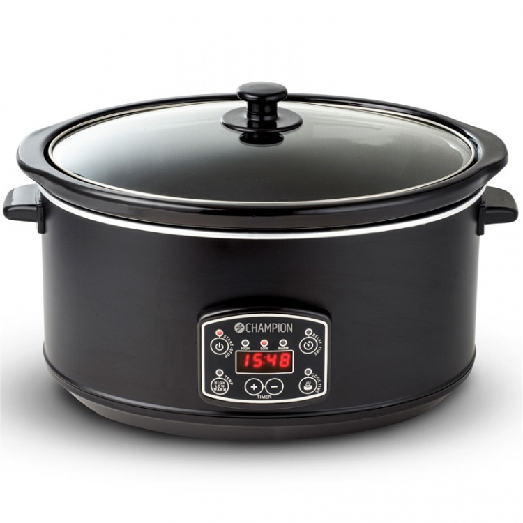Champion Slowcooker 6,5L 320W SC220 Mattsvart