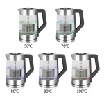 Emerio Vatten/Tekokare 1,7l Glas temp