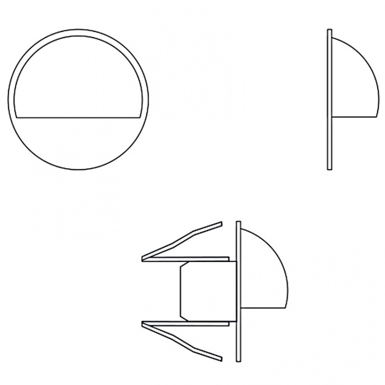 LightsOn Aries 4 lampor 10lm Ø3,5cm Zink