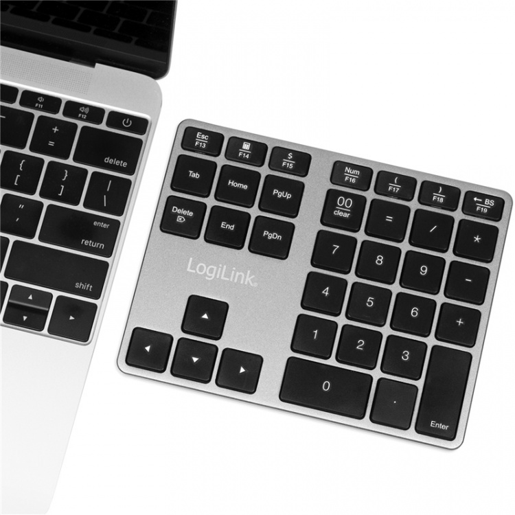 LogiLink Trådlöst numeriskt tangentbord m piltangenter LogiLink Trådlöst numeriskt tangentbord m piltangenter