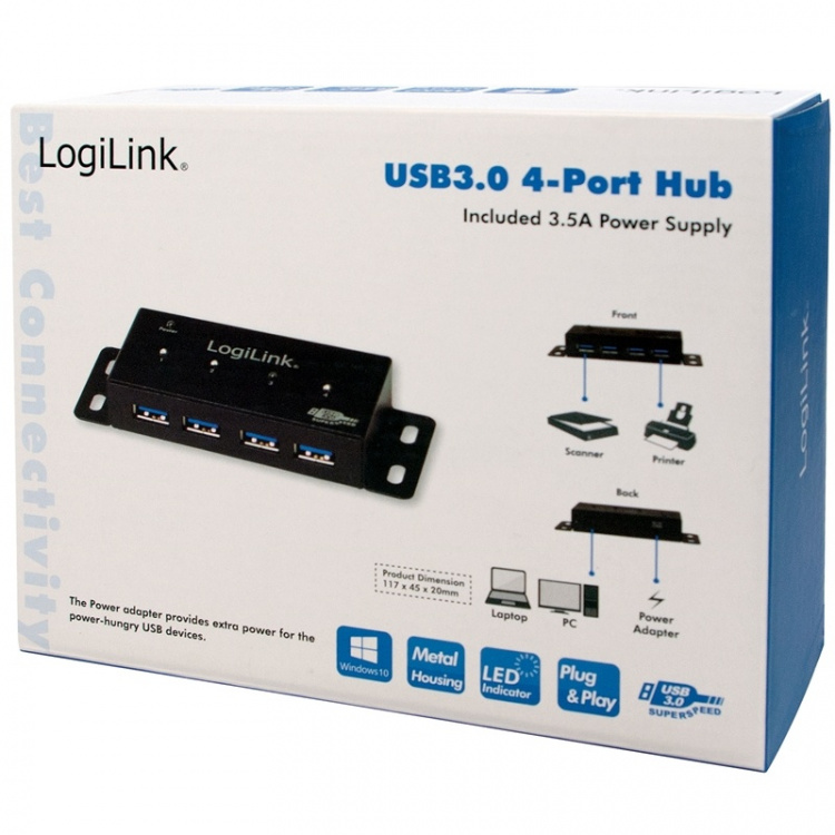 LogiLink USB 3.0-hub 4-port LogiLink USB 3.0-hub 4-port