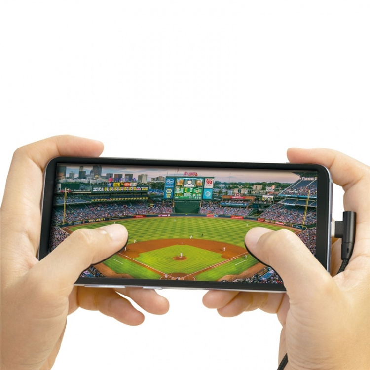 LogiLink Vinklad MicroUSB-kabel USB 2.0 15W 1m