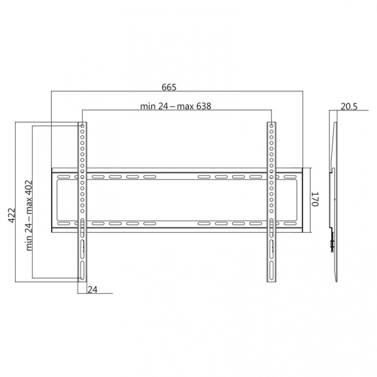 LogiLink Väggfäste TV 37-70 LogiLink Väggfäste TV 37-70