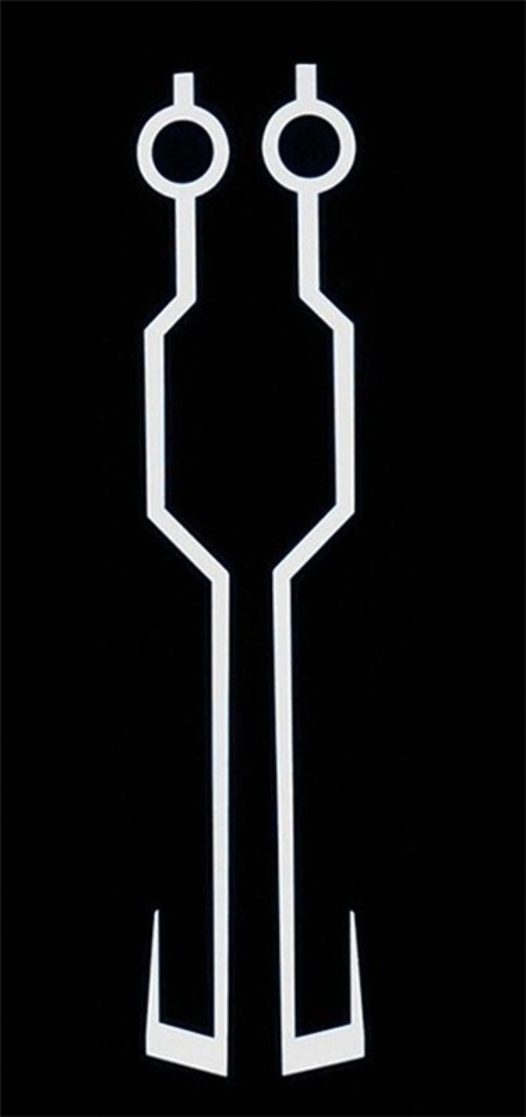 Ljusstripes till motorcykelhjälm, Vitt ljus Ljusstripes till motorcykelhjälm, Vitt ljus