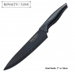 Royalty Line RL-CB5P, Knivset i 5 delar och skalare, Svart