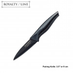 Royalty Line RL-CB5P, Knivset i 5 delar och skalare, Svart
