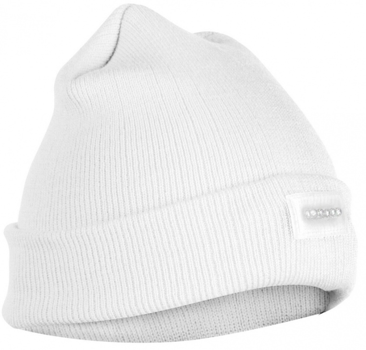 LED Mössa med fem inbyggda lampor, Vit LED Mössa med fem inbyggda lampor, Vit