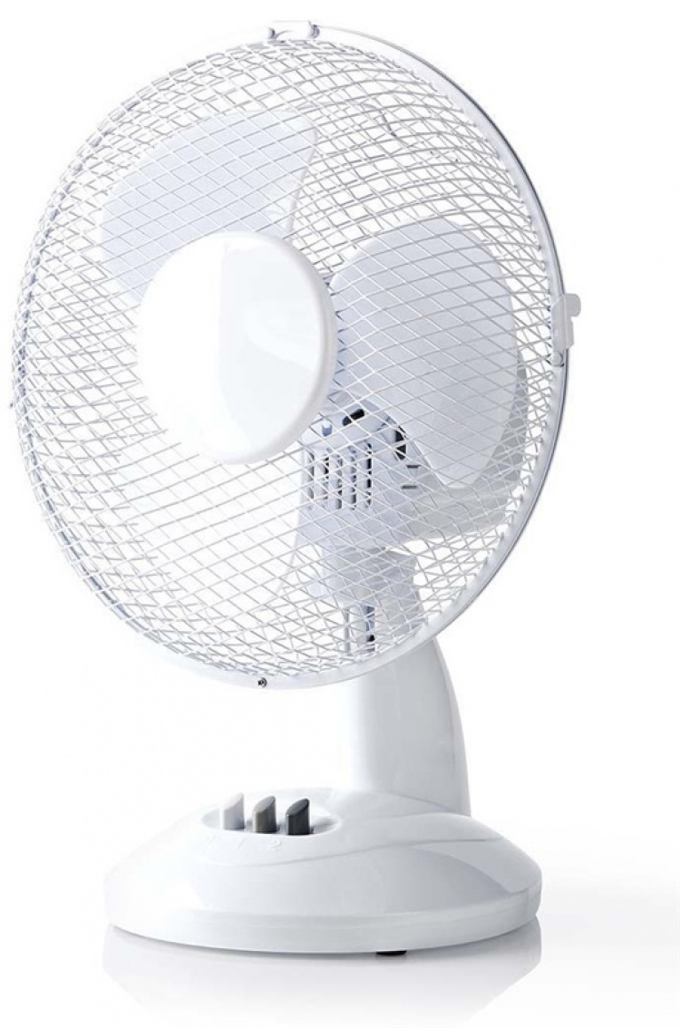 Nedis Bordsfläkt | 23 cm diameter | 3 hastigheter | Oscillerande | Vit