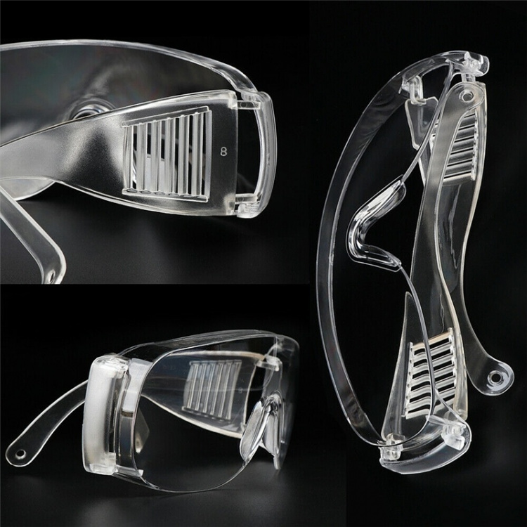 Universella skyddsglasögon i transparent plast