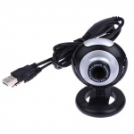Webbkamera med inbyggd mikrofon, Roterbar, USB 2.0