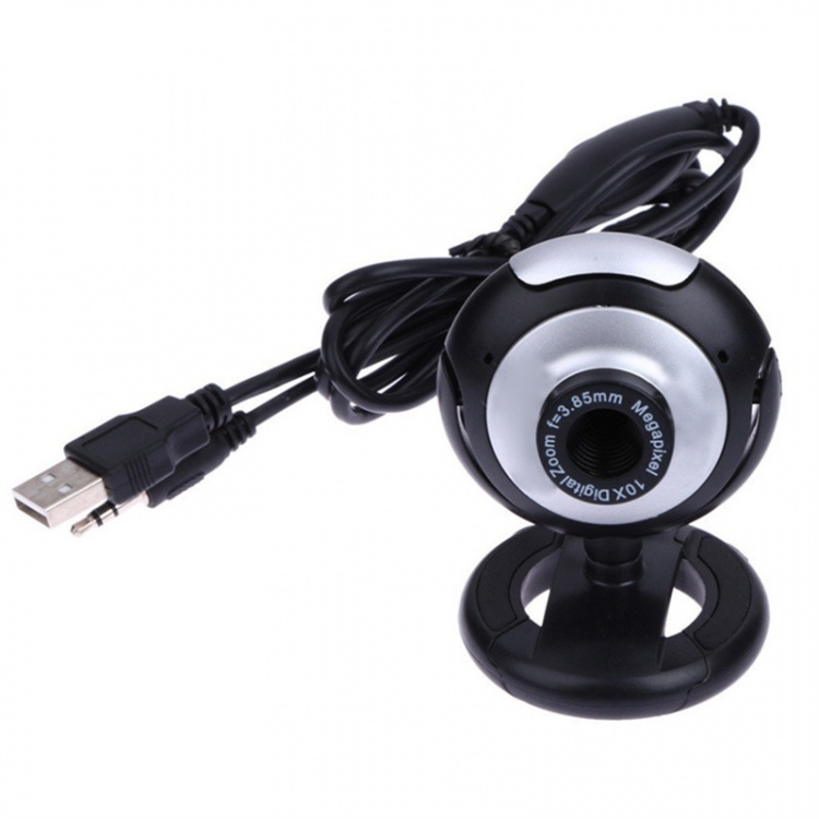 Webbkamera med inbyggd mikrofon, Roterbar, USB 2.0