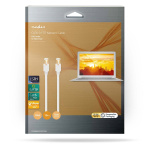 Nedis CAT6 Nätverkskabel | RJ45 hane | RJ45 hane | S/FTP | 10.0 m | Rund | LSZH / PVC | Vit | Kartong med fönster