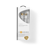 Nedis CAT6 Nätverkskabel | RJ45 hane | RJ45 hane | S/FTP | 3.00 m | Rund | LSZH / PVC | Vit | Kartong med fönster