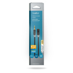 Nedis Stereoljudkabel | 3.5 mm Hane | 3.5 mm Hona | Guldplaterad | 3.00 m | Rund | Antracit | Låda