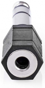 Nedis Stereo Audio Adapter | 6.35 mm Hane | 3.5 mm Hona | Guldplaterad | Rak | ABS | Antracit | 1 st. | Låda