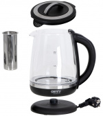 Camry CR 1290 Vattenkokare glas 2,0 l - med temp. kontroll och tebryggare