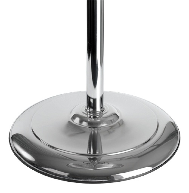 NORDIC HOME Kraftfull Golvfläkt i metall, 60W, 450mm, 3-lägen, Krom