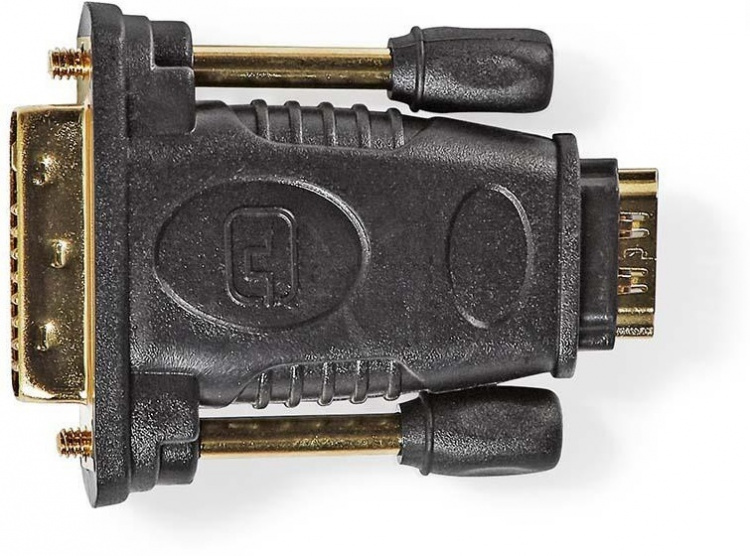 DVI - HDMI-adapter DVI-hane - HDMI-ingång, Svart