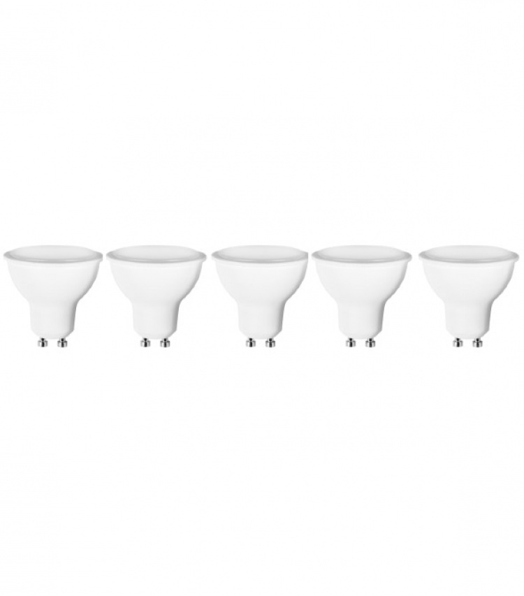 LED-lampa GU10 1W 230V 3000K 5-pack, Varmvitt