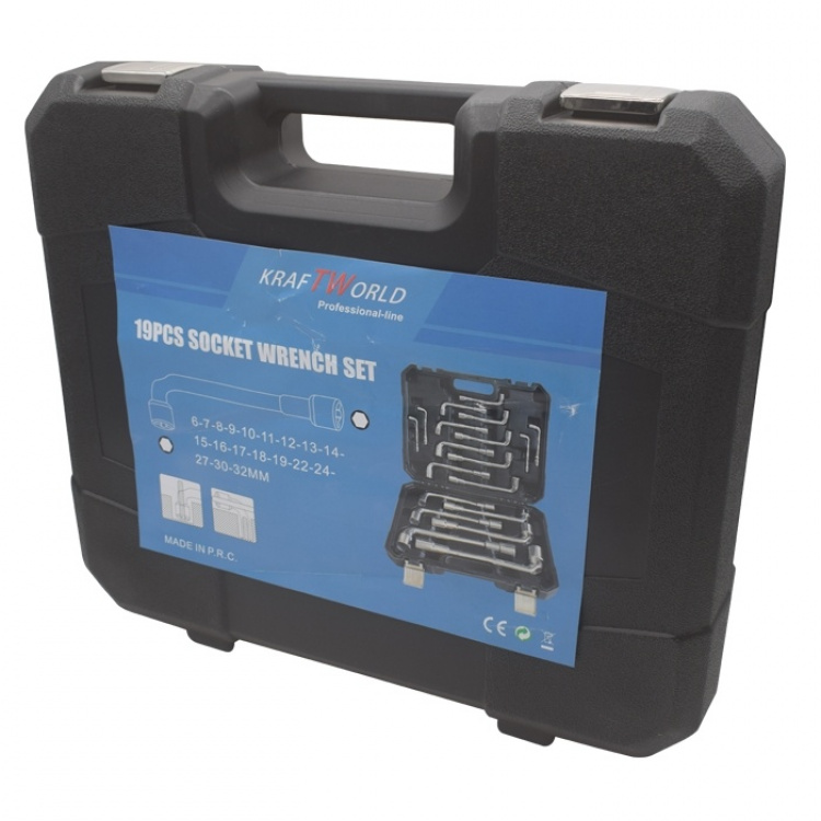 Kraft World Hylsnyckelsats 19st (KW-19) Kraft World Hylsnyckelsats 19st (KW-19)