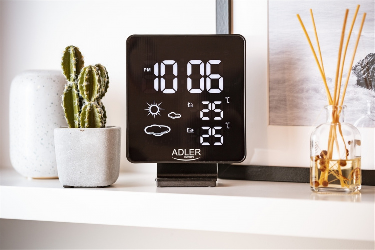 Adler AD 1176 Väderstation med klocka