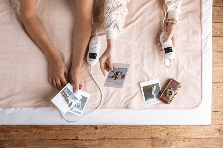 Camry Elektrisk underfilt 150x160 cm, Rosa