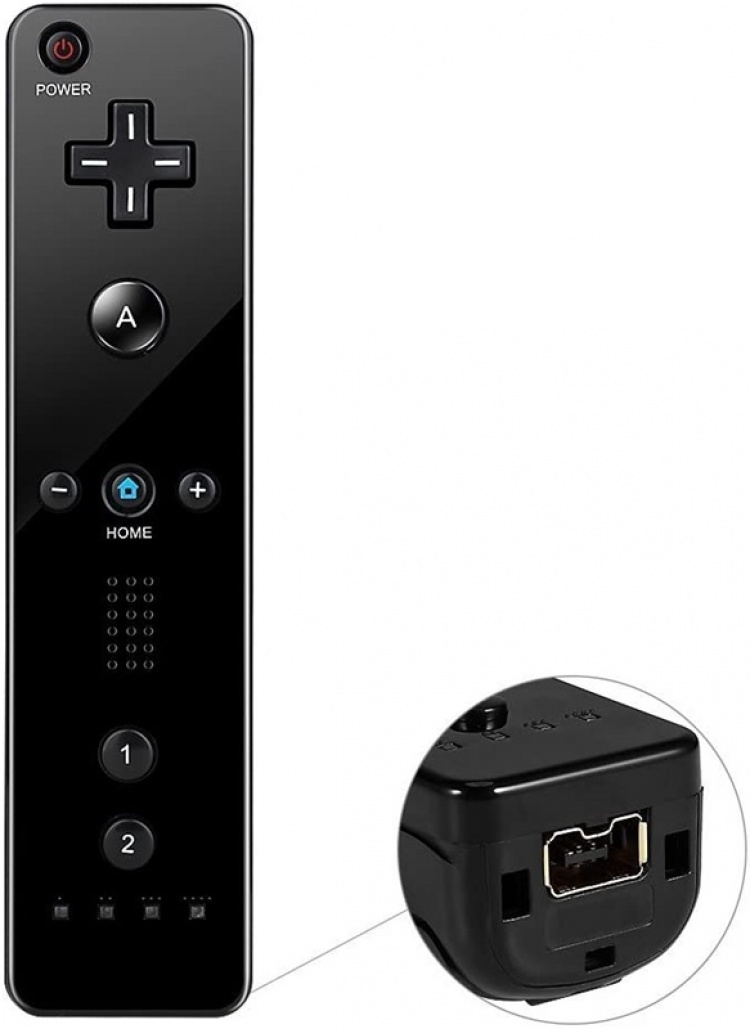Remote Plus + Nunchuck till Wii-Wii U, Svart