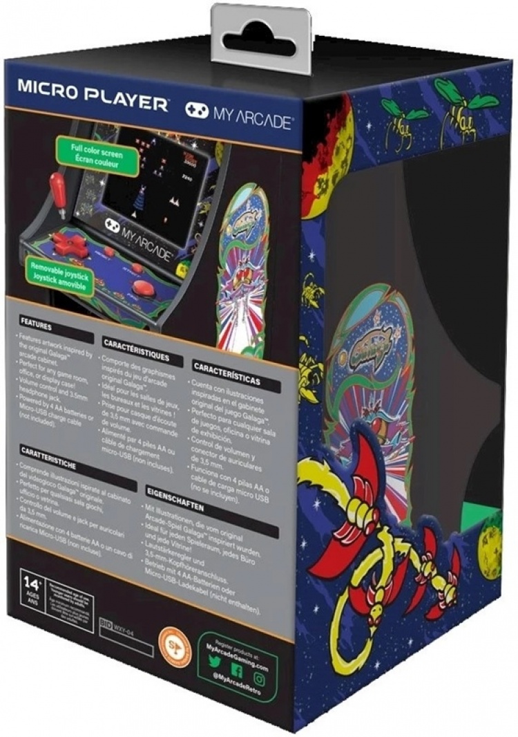 My Arcade Micro Player Galaga Retro My Arcade Micro Player Galaga Retro