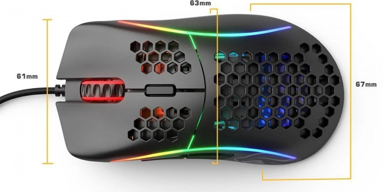 Glorious Model D Gamingmus, Mattsvart Glorious Model D Gamingmus, Mattsvart