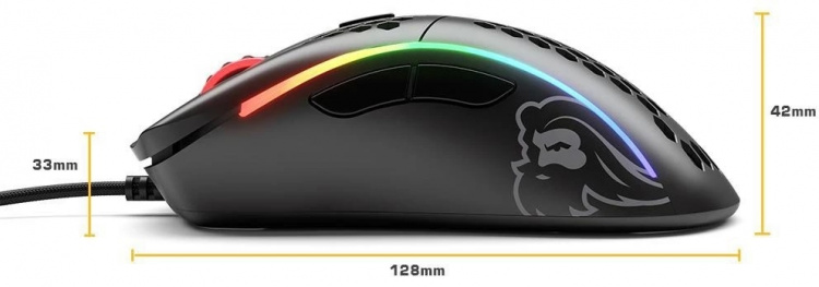 Glorious Model D Gamingmus, Mattsvart Glorious Model D Gamingmus, Mattsvart