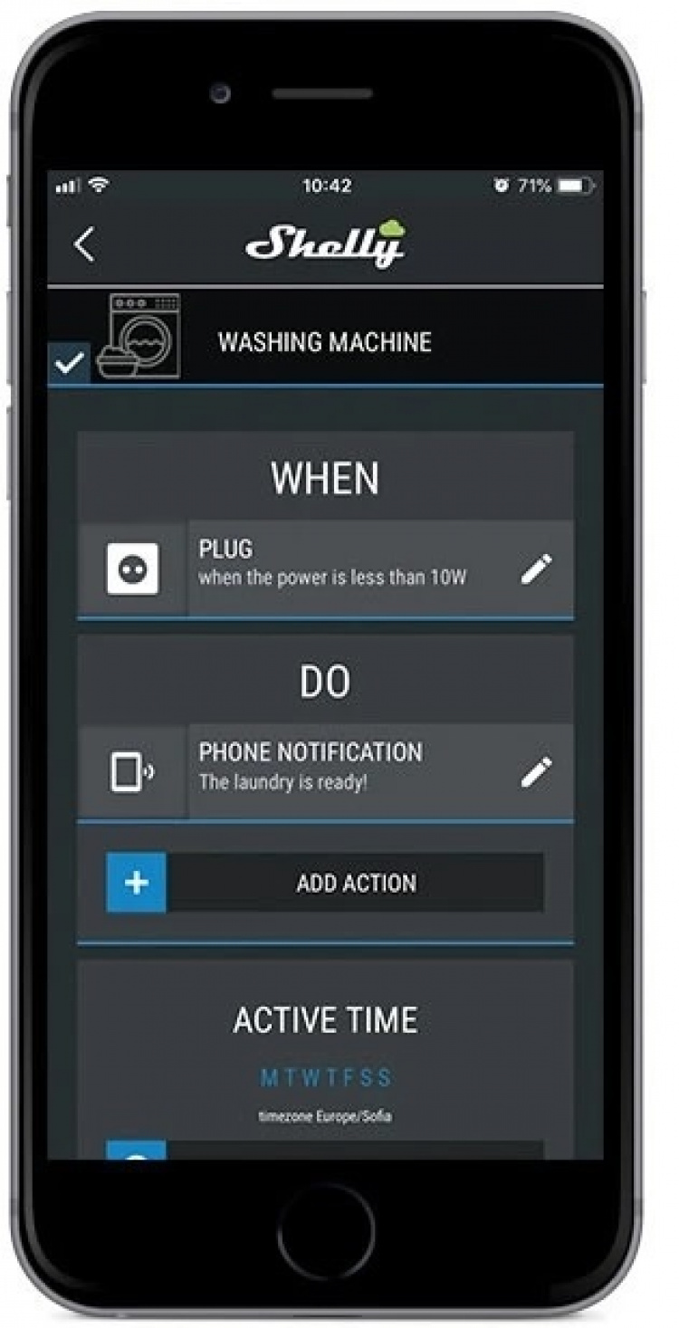 Shelly Plug S Liten fjärrströmbrytare (plug) med energimätning och WiFi