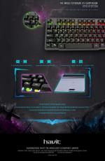 Havit HV-KB414L Gamingtangentbord med RGB