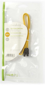 Nedis SATA kabel | 6 Gbps | SATA 7-Pin Hona | SATA 7-Pin Hona | Nickelplaterad | 0.50 m | Platt | PVC | Gul | Plastpåse Nedis SATA kabel | 6 Gbps | SATA 7-Pin Hona | SATA 7-Pin Hona | Nickelplaterad | 0.50 m | Platt | PVC | Gul | Plastpåse
