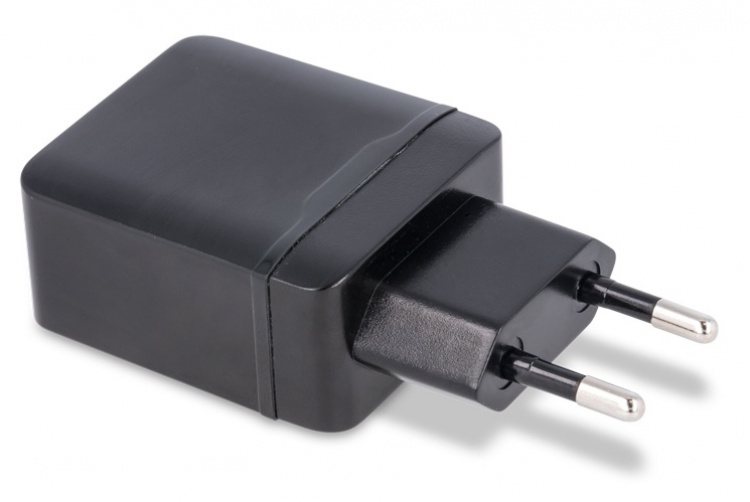 Maxlife USB-snabbladdare, MXTC-02, 2xUSB, fast charge, svart (2,4 A)