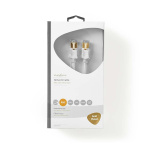 Nedis CAT6 Nätverkskabel | RJ45 hane | RJ45 hane | F/UTP | 5.00 m | Rund | LSZH / PVC | Vit | Kartong med fönster Nedis CAT6 Nätverkskabel | RJ45 hane | RJ45 hane | F/UTP | 5.00 m | Rund | LSZH / PVC | Vit | Kartong med fönster