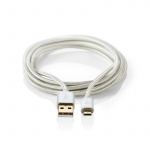 USB-A hane 2.0 till microUSB | Guldpläterad, 2.0 m USB-A hane 2.0 till microUSB | Guldpläterad, 2.0 m