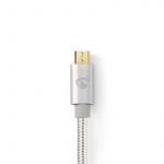 USB-A hane 2.0 till microUSB | Guldpläterad, 2.0 m USB-A hane 2.0 till microUSB | Guldpläterad, 2.0 m