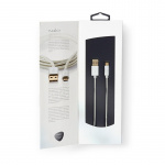 USB-A hane 2.0 till microUSB | Guldpläterad, 2.0 m USB-A hane 2.0 till microUSB | Guldpläterad, 2.0 m