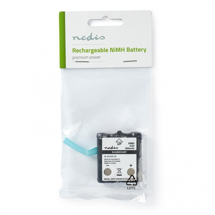 Nickel-metallhydridbatteri | 4.8 V | 600 mAh