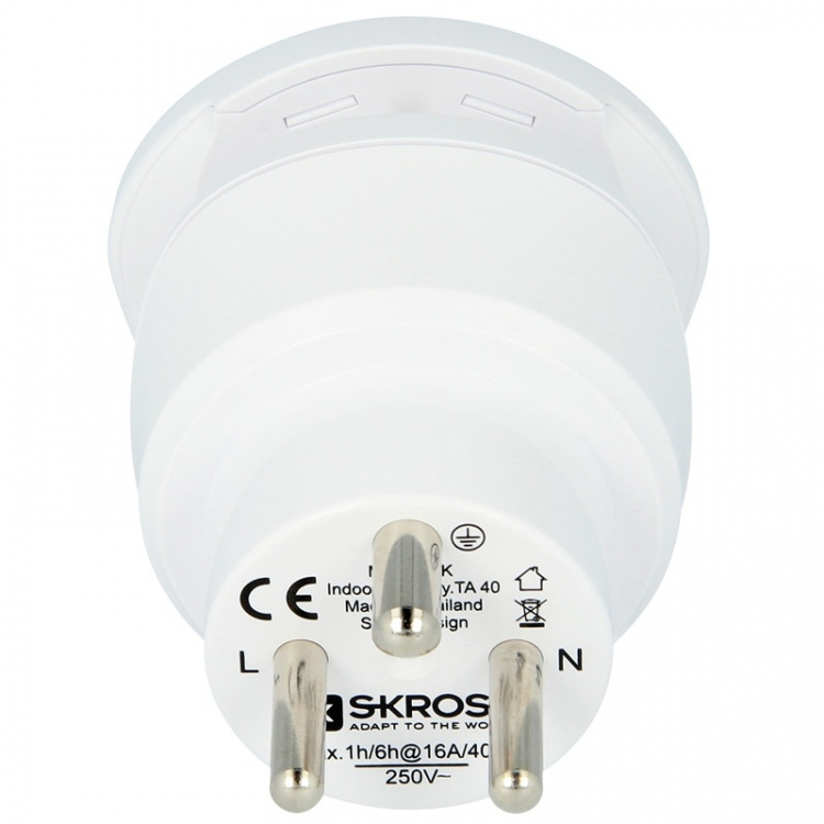SKROSS El-Adapter Combo Danmark & Europa