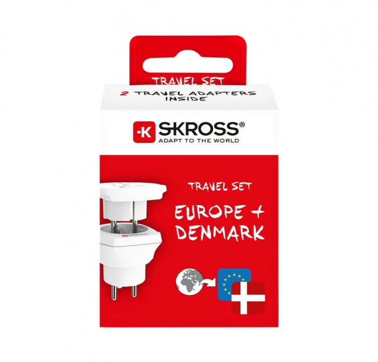 SKROSS El-Adapter Combo Danmark & Europa