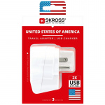SKROSS El-Adapter USB USA/JP mfl SKROSS El-Adapter USB USA/JP mfl