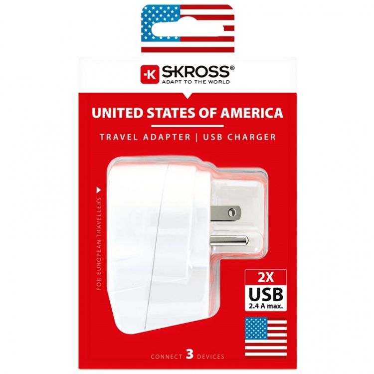 SKROSS El-Adapter USB USA/JP mfl SKROSS El-Adapter USB USA/JP mfl