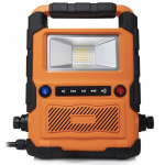 Smartwares LED-arbetslampa BT-högtalare