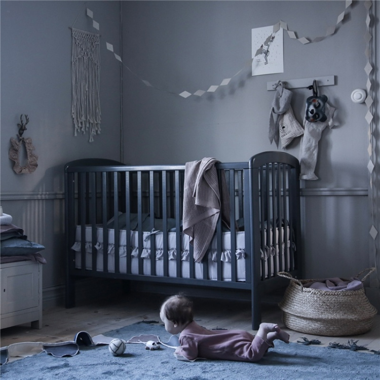 Troll Spjälsäng Lux Seal grey