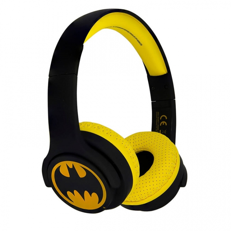 BATMAN Hörlur Junior Bluetooth On-Ear 85dB Trådlös Svart Logo