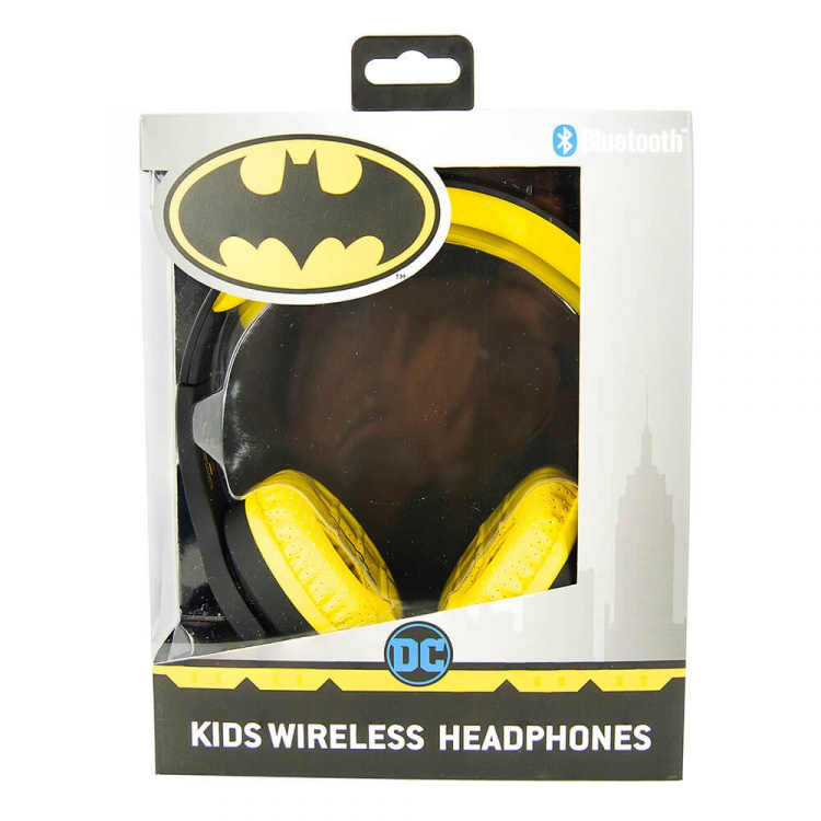 BATMAN Hörlur Junior Bluetooth On-Ear 85dB Trådlös Svart Logo