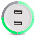 CAPiDi Safety Timer 2x USB 3.4A Vit CAPiDi Safety Timer 2x USB 3.4A Vit