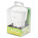 CAPiDi Safety Timer 2x USB 3.4A Vit CAPiDi Safety Timer 2x USB 3.4A Vit