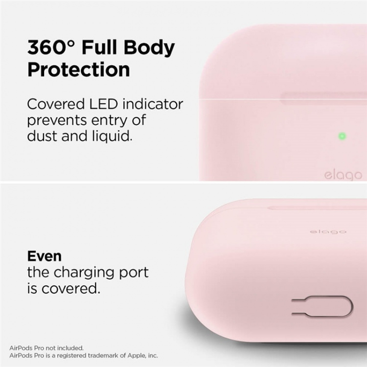 Elago Skyddsväska för Airpod Pro med Hängare Rosa Elago Skyddsväska för Airpod Pro med Hängare Rosa